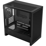 Nzxt h3 flow midi tårnhus (sort (mat) | 1x USB-A | 1x USB-C | hærdet glas)