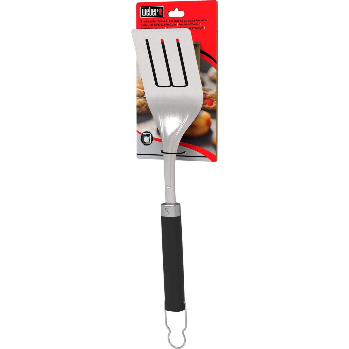 Weber præcisions grillspatel (rustfrit stål sort)