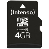 Intenso microSDHC 4GB klasse 10 hukommelseskort (inkl. SD-adapter)