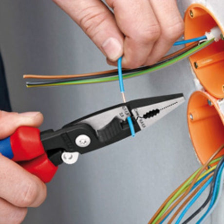 Knipex elektronik installation tang 13 92 200 (rød blå)