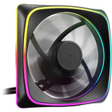 Sharkoon shark lights rgb pwm case ventilator (sort, 120 x 120 x 25 mm)