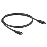Delock USB4 40 Gbps koaksialt koaksialkabel (sort, 0,8 meter)