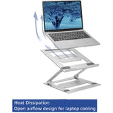 Act connectivity laptop stativ aluminium (aluminium, foldbar, trinløst justerbar i højden)