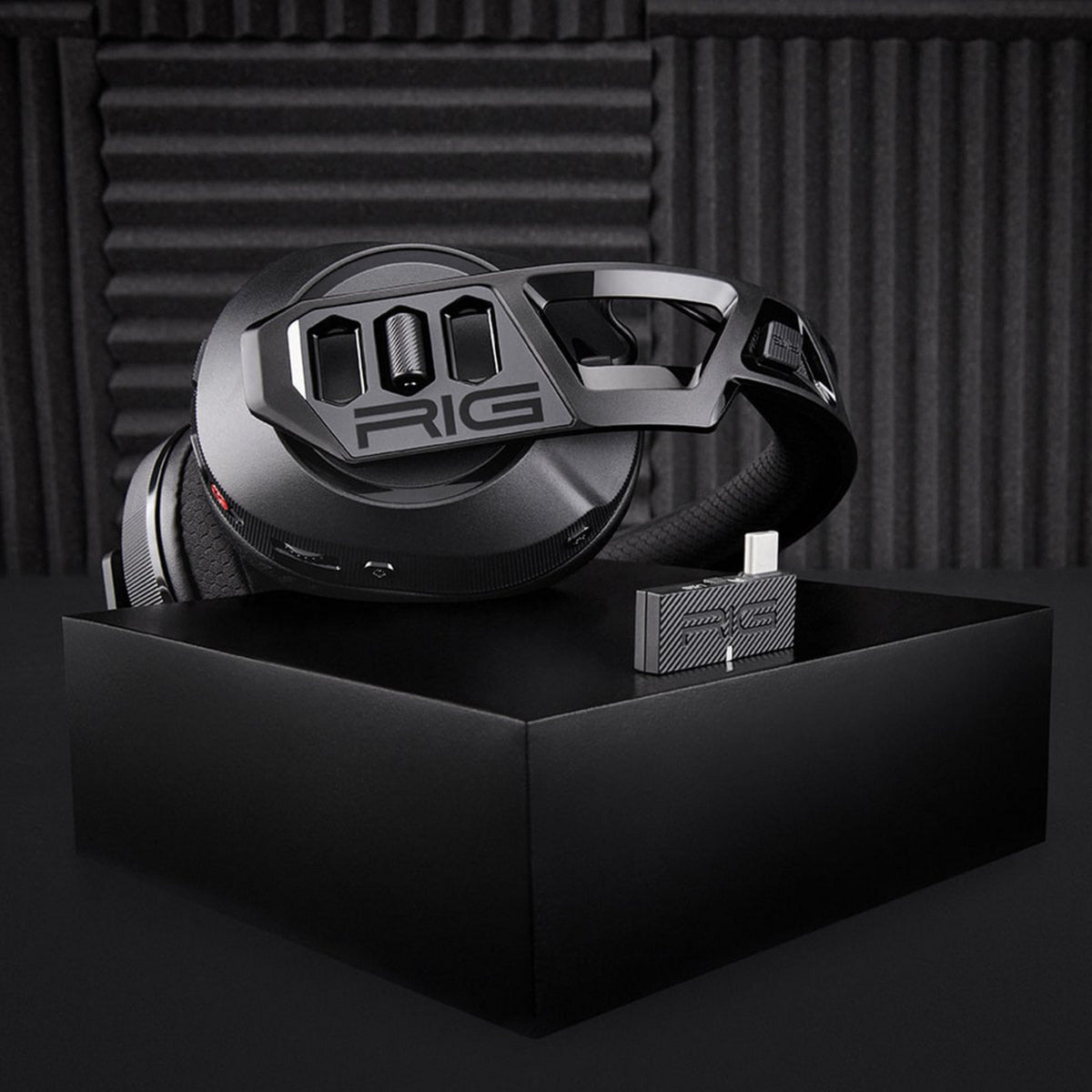 Nacon rig 600 pro hs over-ear gaming headset (sort, playstation 5, playstation 4, windows, nintendo switch, android, ios)
