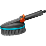 Gardena cleansystem håndbørste m blød vaskebørste (grå turkis, 18842-20, med slangetilslutning)