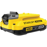Stanley Fatmax V20 18V 2,0Ah lithium-ion batteri genopladeligt batteri (gul sort)