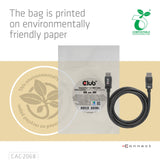 Club 3D Displayport 1.4 Vesa certificeret kabel han-han (sort, 2 meter, 8k 60hz, 32,4gbps)