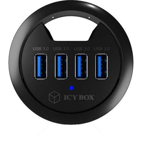 Icy box ib-hub1403 USB-hub (sort, 4x USB 3.0)