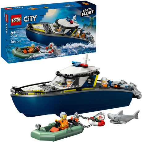 Lego ® byjagt med politibåd, flyder virkelig - 60456