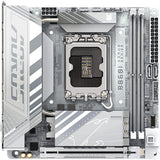 Gigabyte B860i Aorus Pro Ice Socket 1851 bundkort (sølv, RAID, 2,5 GB-LAN, Wi-Fi 7, BT, lyd, Mini-ITX)
