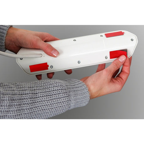 Brennerstuhl ®estilo hjørne tilslutningsboks med USB-opladningsfunktion 6-vejs 4x beskyttelsesstik 2x euro sølv hvid