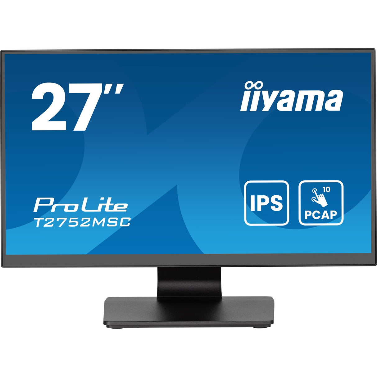 Iiyama prolite t2752msc-b1ag 27 touchscreen-skærm (sort, HDMI, skærmport, 2x USB-A, USB-B)