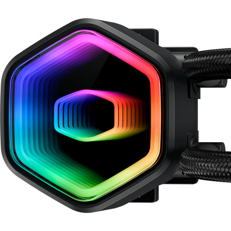 Cooler master masterliquid 240 core ii argb vandkøling (sort, 4-benet pwm blæserstik)