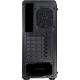 Inter-tech c-3 saphir midi tårnhus (sort | 3x USB-A | vindue)