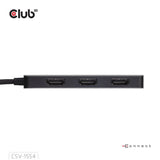 Club 3D USB-C til Triple HDMI MST Hub 4K60Hz Adapter (sort)