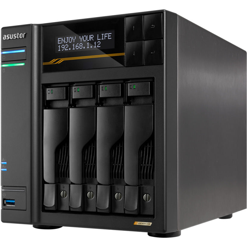 Asustor lockerstor 4 as6804t nas (sort)