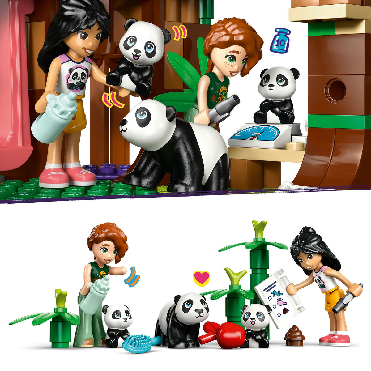 Lego ® friends the panda shelter, byggesæt, legetøj - 42648