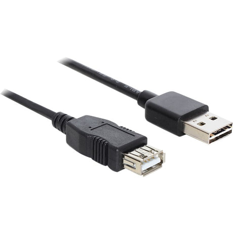 Delock easy-usb-a 2.0 han > usb-a 2.0 hun forlængerkabel (sort, 5 meter)