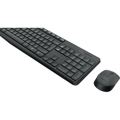 Logitech mk235 trådløst skrivebordssæt (sort, us-internationalt layout (qwerty))