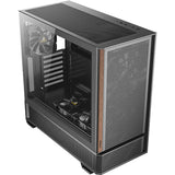 Antec p30 air midi tårnhus (sort træfarve | 2x USB-A | 1x USB-C | hærdet glas)