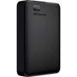 Wd elements bærbar 5 TB ekstern harddisk (sort, bu6y0050bbk-wesn, micro-USB-B 3.2 (5 GBit s))
