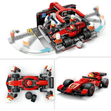 Lego city f1 pitstop og pitbesætning med ferraribil - 60443