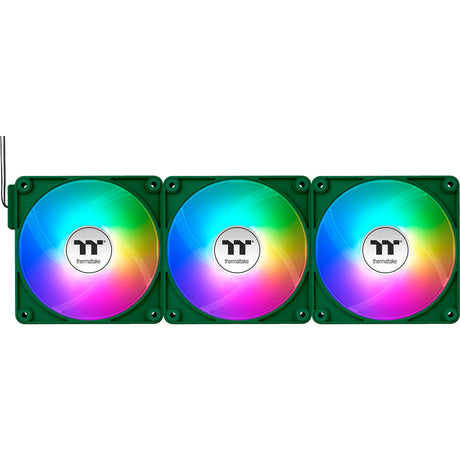 Thermaltake ct120 ex argb sync pc køleventilator racing green (3-fan pack) case fans (grøn, 3 stykker, 120 x 120 x 25 mm, pwm)