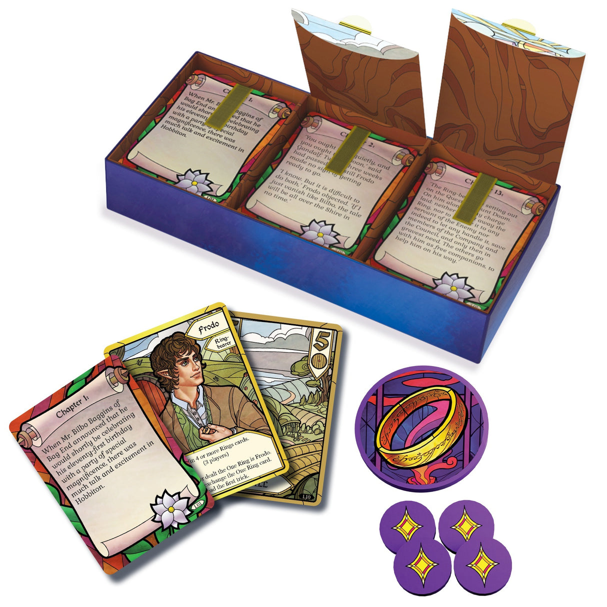Asmodee, ringenes herre: ringens fællesskab: kortspil, der tager tricks (engelsk, 1 - 4 spillere, 20 minutter, fra 10 år)