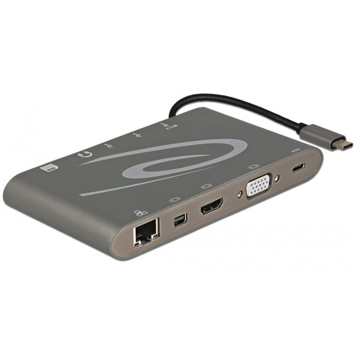 Delock USB Type-C 3.1 dockingstation 4K 30 Hz (grå, USB-C, HDMI, SD, USB)