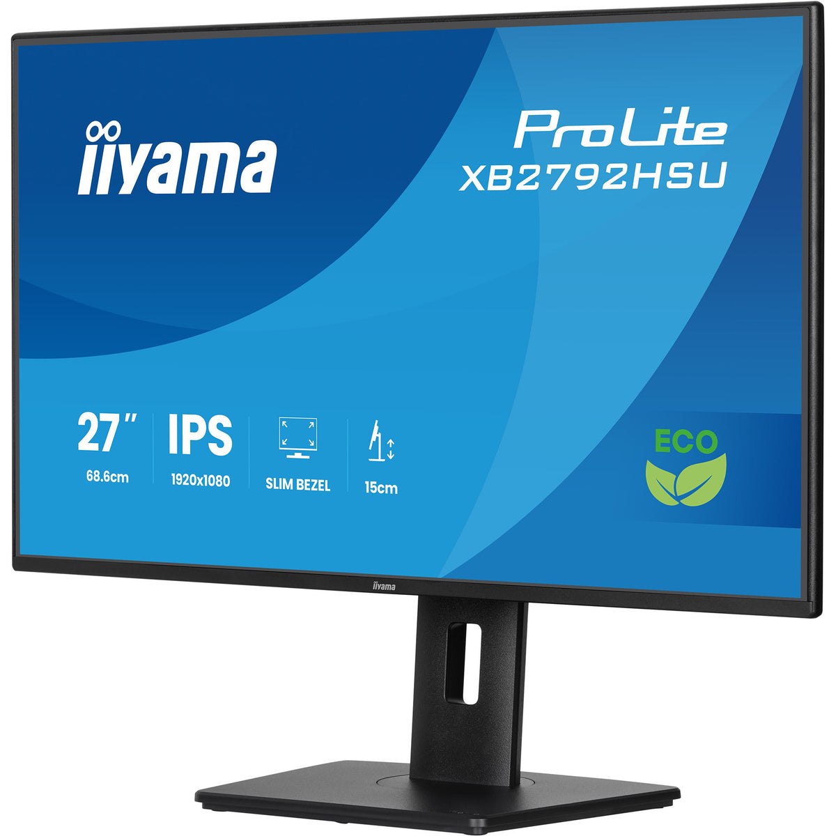Iiyama prolite xb2792hsu-b1 27 skærm (sort (mat), HDMI, skærmport, 2x USB-A, USB-B, 120 Hz)