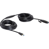 Delock USB 3.0 aktivt forlængerkabel (sort, 10 meter)