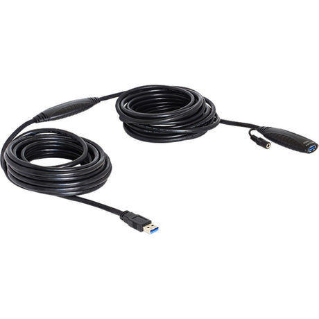 Delock USB 3.0 aktivt forlængerkabel (sort, 10 meter)