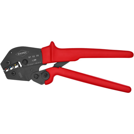 Knipex crimptang 97 52 06 (rød sort, oval crimp, åbningsfjeder)