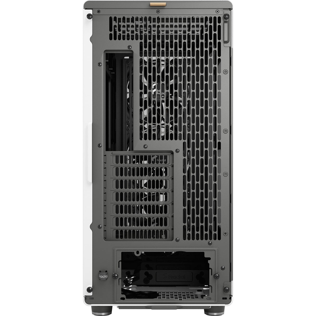 Fractal design nord xl midi tårnhus (hvid træfarve | 2x USB-A | 1x USB-C)