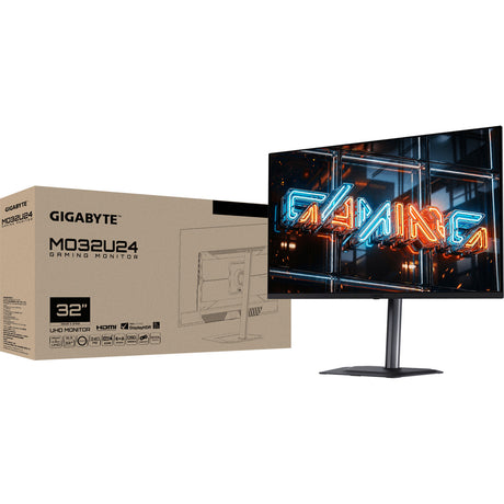 Gigabyte mo32u24 31,5 4k UHD-gamingskærm (sort, 2x HDMI, skærmport, 2x USB-A, USB-C, 240 Hz)