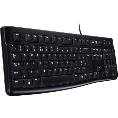 Logitech keyboard k120 til erhvervslivet (us-internationalt layout (qwerty), gummikuppel)