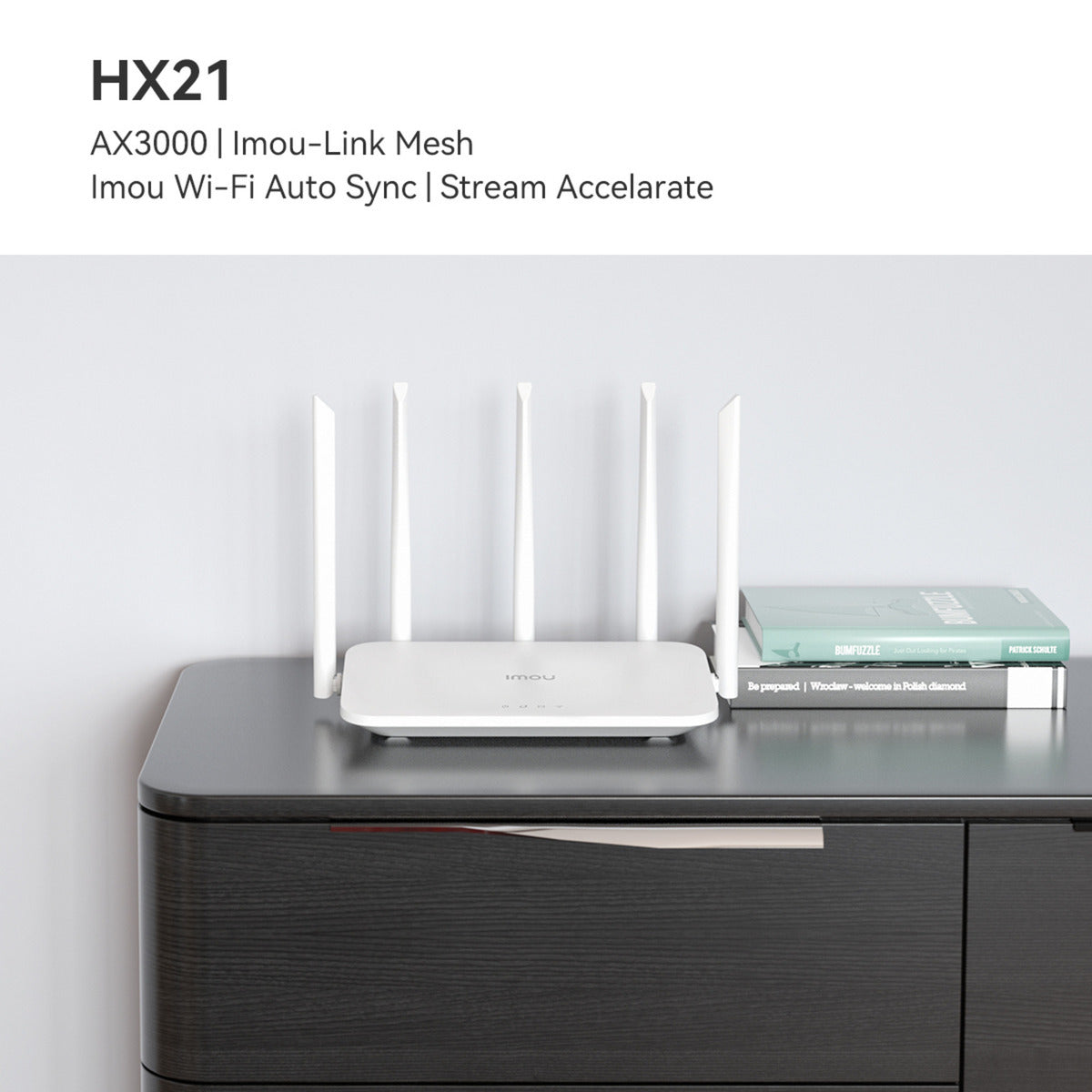 Imou HX21 AX3000 Dual Band Wi-Fi 6-router (hvid, mesh)