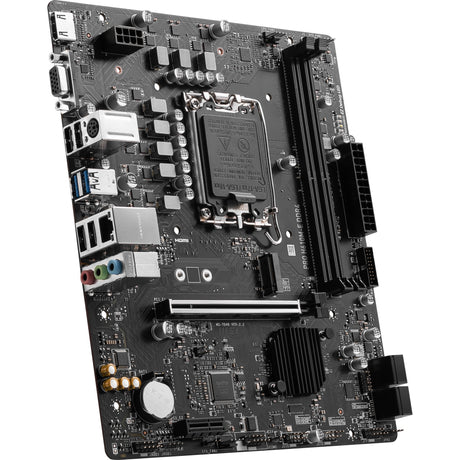MSI Pro H610M-E DDR4 Socket 1700 bundkort (sort, GB-LAN, lyd, µATX)