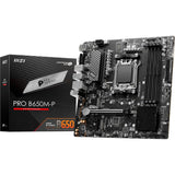 MSI Pro B650M-P Socket AM5 bundkort (sort, RAID, 2,5 GB-LAN, lyd, µATX)