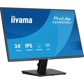 Iiyama prolite x2492hsu-b1 24 skærm (sort (mat), HDMI, skærmport, 2x USB-A)