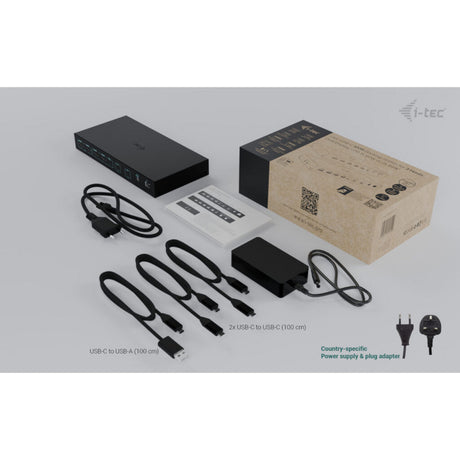 I-tec USB-C KVM Dock Pro dockingstation (sort)