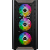 Montech xr wood midi tårnhus (sort | 1x USB-A | 1x USB-C | RGB | vindue)
