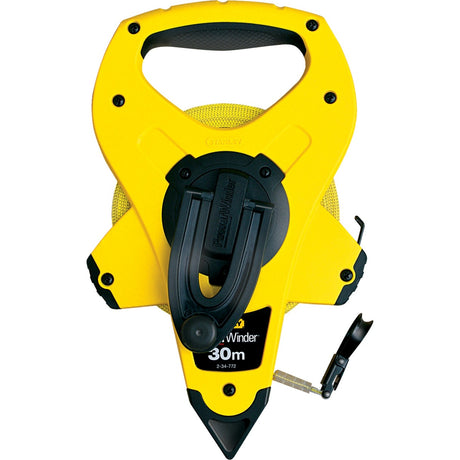 Stanley surveyor powerwinder glasfiber 30m afstandsmåler (gul sort)