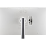 LG Ultrafine 27UQ850V-W 27 4K UHD-skærm (hvidsølv, 2x HDMI, skærmport, 2x USB-A, USB-B, USB-C)