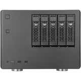 Silverstone sst-cs351 mini tårnhus (sort | 2x USB-A | 1x USB-C)
