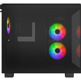 Montech king 65 pro midi tårnhus (sort | 2x USB-A | 1x USB-C | vindue)