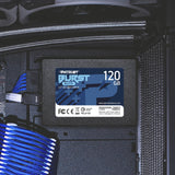 Patriot burst elite 120 GB SSD (sort, pbe120gs25ssdr, sata 6 GB s)