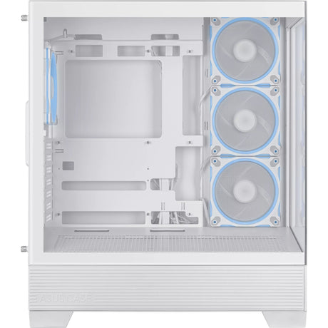 Asus a31 plus midi tårnhus (hvid | 2x USB-A | 2x USB-C | hærdet glas)