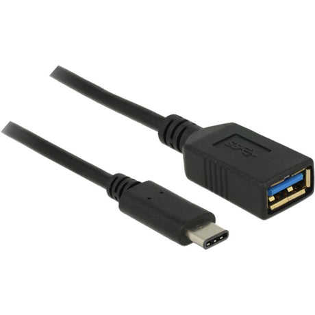 Delock superspeed USB-C 3.1, gen 1 han > USB-A hun-adapter (sort, 0,15 meter)