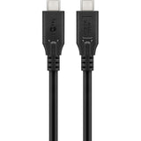 Goobay USB-C 4.0 > USB-C-kabel (sort, 1 meter)